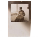 Lovely, Poetic RPPC of Young Man Reading