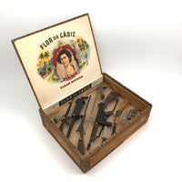 Butterfly-esque Cigar Box Toy Gun Collection