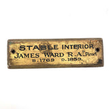 "Stable Interior", Decontextualized (and Independently Resonant) Antique Painting Label