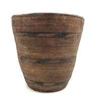 Tightly Woven Antique Tutsi Basket with Rich Patina