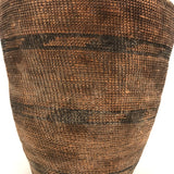 Tightly Woven Antique Tutsi Basket with Rich Patina