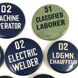 Resonant Lot of Vintage General Electric Employee Pin Backs