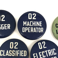 Resonant Lot of Vintage General Electric Employee Pin Backs