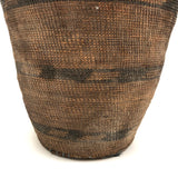 Tightly Woven Antique Tutsi Basket with Rich Patina