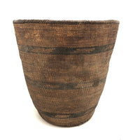 Tightly Woven Antique Tutsi Basket with Rich Patina