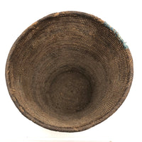 Tightly Woven Antique Tutsi Basket with Rich Patina