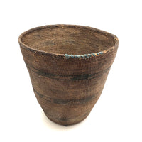 Tightly Woven Antique Tutsi Basket with Rich Patina