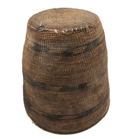 Tightly Woven Antique Tutsi Basket with Rich Patina