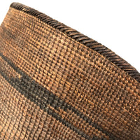 Tightly Woven Antique Tutsi Basket with Rich Patina