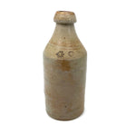 GO! 19th C. Stoneware Beer Bottle with Perfect Impressed Monogram