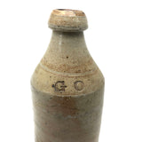 GO! 19th C. Stoneware Beer Bottle with Perfect Impressed Monogram