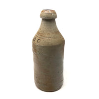 GO! 19th C. Stoneware Beer Bottle with Perfect Impressed Monogram