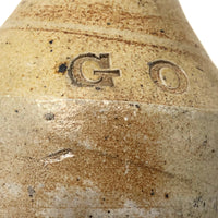 GO! 19th C. Stoneware Beer Bottle with Perfect Impressed Monogram