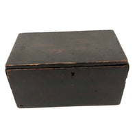 Henrietta Work's Very Wonderful Work! Mid 19th C. Box with Painted Interior Lid and Drawer