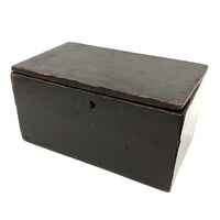 Henrietta Work's Very Wonderful Work! Mid 19th C. Box with Painted Interior Lid and Drawer