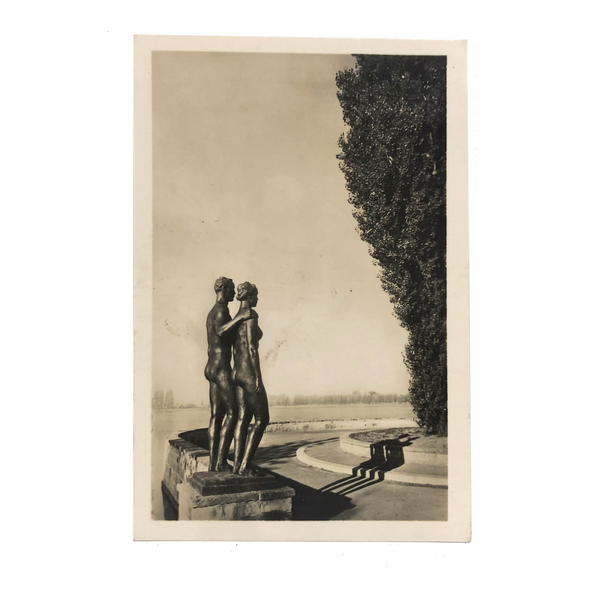 Couple and Their Shadows, 1939 Heinz Koberg Photo of Georg Kolbe Bronze, Hannover, Germany