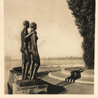 Couple and Their Shadows, 1939 Heinz Koberg Photo of Georg Kolbe Bronze, Hannover, Germany