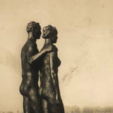 Couple and Their Shadows, 1939 Heinz Koberg Photo of Georg Kolbe Bronze, Hannover, Germany