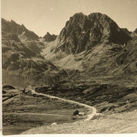 One Cloud, One House, Big Mountains, Poignant Snapshot Photo