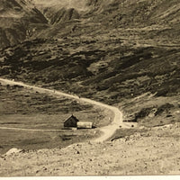 One Cloud, One House, Big Mountains, Poignant Snapshot Photo