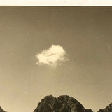 One Cloud, One House, Big Mountains, Poignant Snapshot Photo