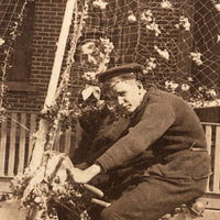 Bicycle Float With Sails! Flora Carnival 1898 Cabinet Card Photograph