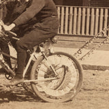 Bicycle Float With Sails! Flora Carnival 1898 Cabinet Card Photograph