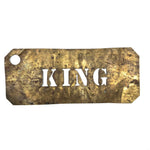 KING, Antique Brass Apple Crate Stencil