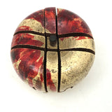 Lovely Old Painted Wooden Apple Shaped Puzzle