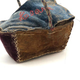 Clara's 19th C. Hand-Sewn Velvet Covered Basket Filled with Collected Hair