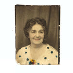 Woman in Polka Dots, Wonderful Hand-painted Photobooth Photo