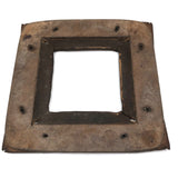 Antique Board and Rubber Found Object (Square Frame)