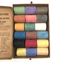 Poster Crayons for Free Expression, Beautiful Box of Standard Crayon Co. Fat Chalks