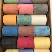 Poster Crayons for Free Expression, Beautiful Box of Standard Crayon Co. Fat Chalks