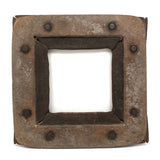 Antique Board and Rubber Found Object (Square Frame)