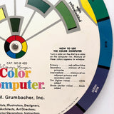 1972 Grumbacher Color Computer Color Wheel