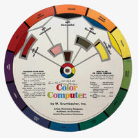 1972 Grumbacher Color Computer Color Wheel