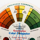 1972 Grumbacher Color Computer Color Wheel