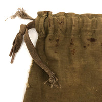 Battered Old Khaki American Red Cross Drawstring Bag, Presumed WW1