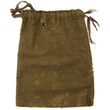 Battered Old Khaki American Red Cross Drawstring Bag, Presumed WW1