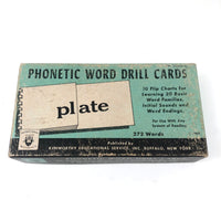 Mid-Century Phonetic Word Drill Cards, Set of 10 Flip Booklets