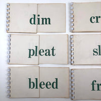 Mid-Century Phonetic Word Drill Cards, Set of 10 Flip Booklets