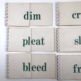 Mid-Century Phonetic Word Drill Cards, Set of 10 Flip Booklets