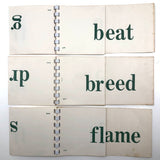 Mid-Century Phonetic Word Drill Cards, Set of 10 Flip Booklets