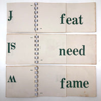 Mid-Century Phonetic Word Drill Cards, Set of 10 Flip Booklets