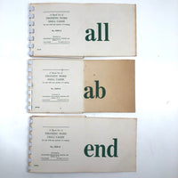 Mid-Century Phonetic Word Drill Cards, Set of 10 Flip Booklets