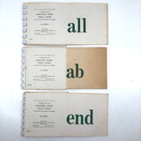 Mid-Century Phonetic Word Drill Cards, Set of 10 Flip Booklets