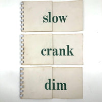 Mid-Century Phonetic Word Drill Cards, Set of 10 Flip Booklets