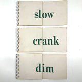 Mid-Century Phonetic Word Drill Cards, Set of 10 Flip Booklets