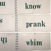 Mid-Century Phonetic Word Drill Cards, Set of 10 Flip Booklets